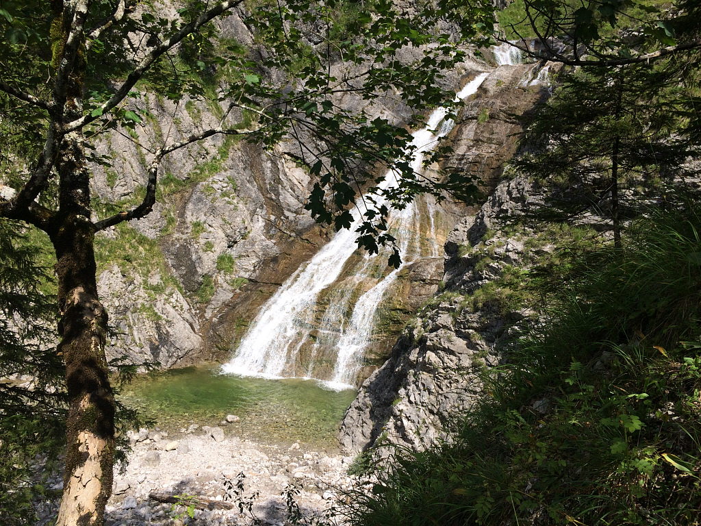 Jachenau Blick Wasserfall