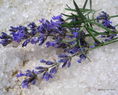 Salz Lavendel Wellness Beauty