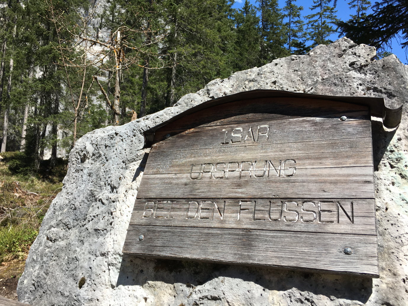 Isarquelle im Karwendel Gebirge bei Scharnitz