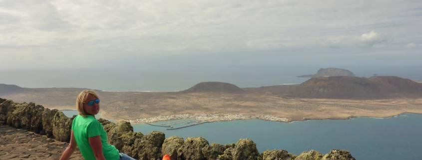Ausblick auf La Graciosa vom Mirador des Rio Lanzarote