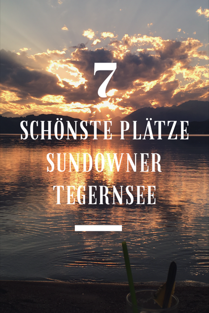Schönste Plätze für den Sundwoner Tegernsee. Sonnenuntergang oder auch mal Sonneaufgang am See nur 50 km südlich von München, Bayern