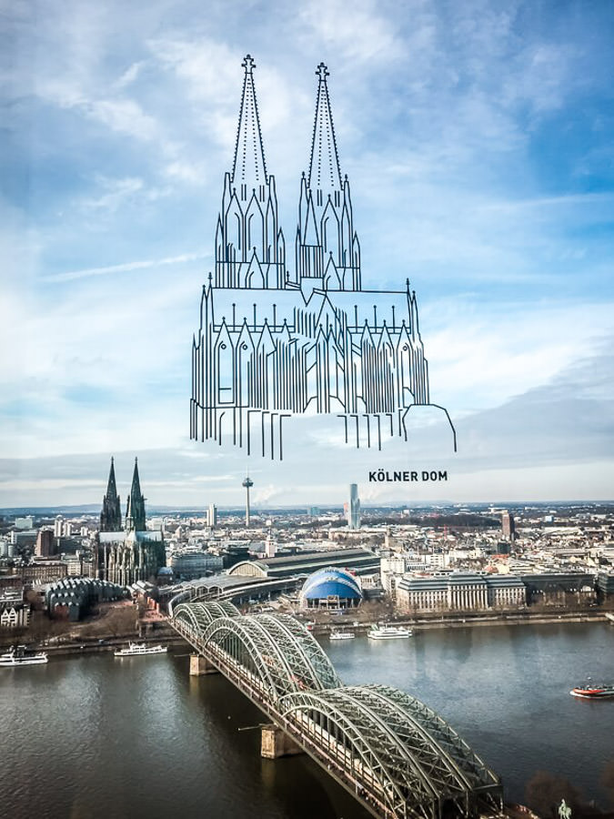 Köln - Panorama-Ausblick über die Stadt der Jecken und Narren