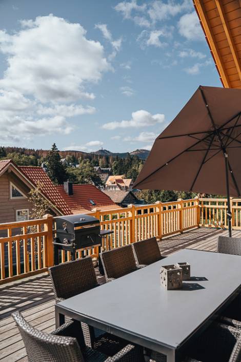 Bergwald Lodge Schierke - die Terrasse
